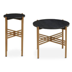 [EKM-AUTOGENERATED]Varana Set of 2 Round Side Tables - Home Luxe Interior