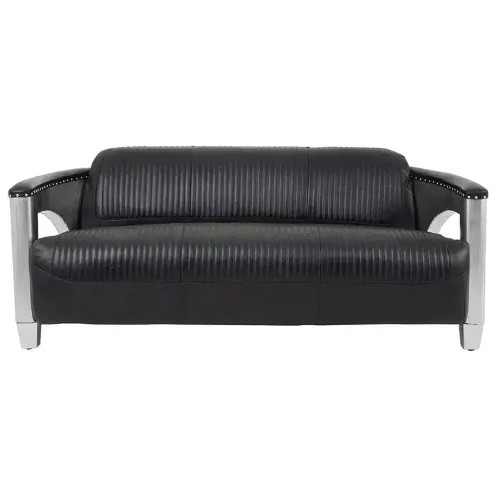 [EKM-AUTOGENERATED]Victor 3 Seater Tufted Leather Sofa