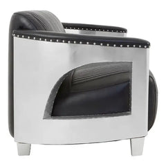 Victor 3 Seater Tufted Leather Sofa