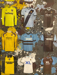 West Ham Football Strip Collection 47Cm X 47Cm