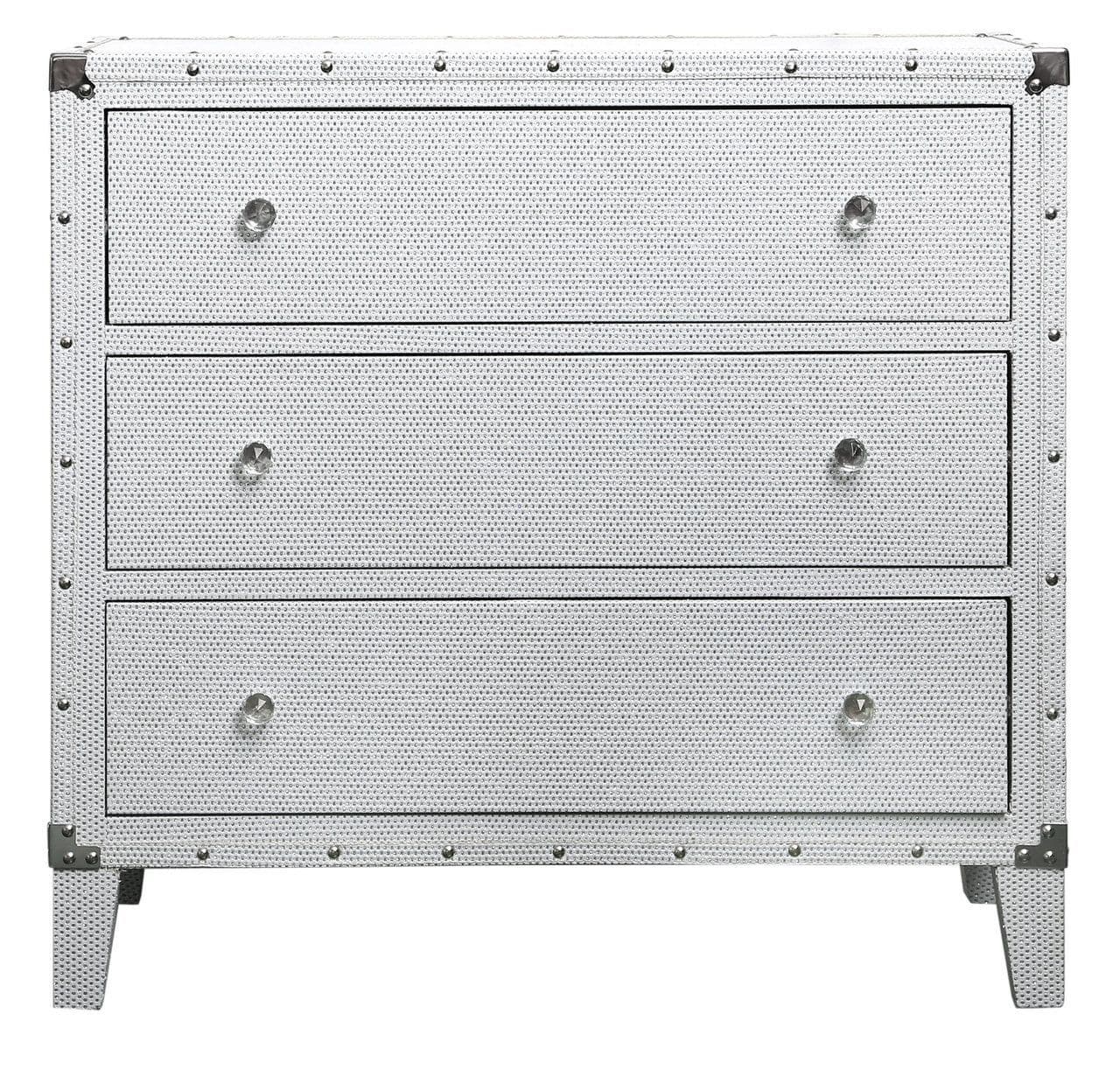 [EKM-AUTOGENERATED]White Viano 3 Drawer Chest