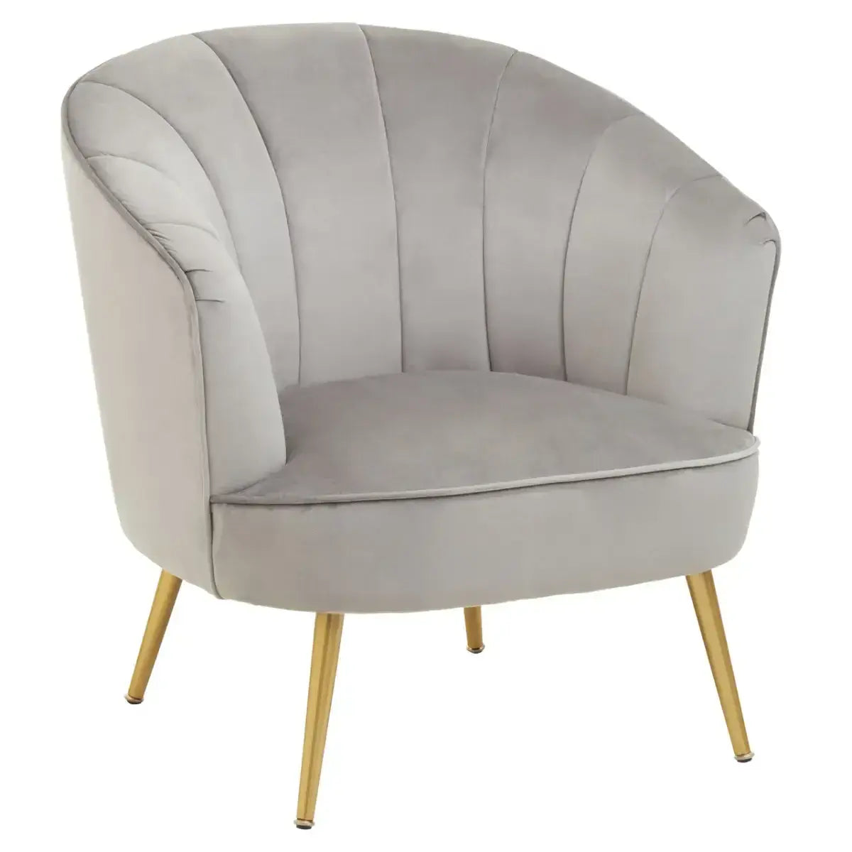 [EKM-AUTOGENERATED]Yolanda Grey Velvet Chair